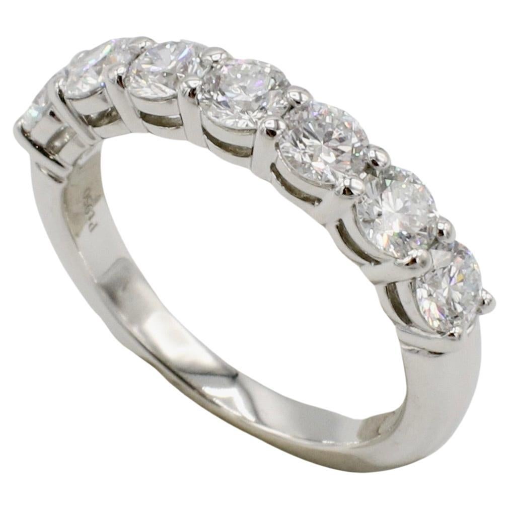 Tiffany & Co. Forever Platinum Half-Circle Natural Diamond 0.91 Carat Band Ring 3.5mm
Metal: Platinum
Weight: 4.72 grams
Diamonds: 0.91 Carat round natural diamonds E-F VS
Width: 3.5mm
Size: 4 (US)
Retail: $10,400 USD
