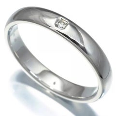 TIFFANY & Co. Forever Platinum Lucida Diamond 4mm Wedding Band Ring 10.5