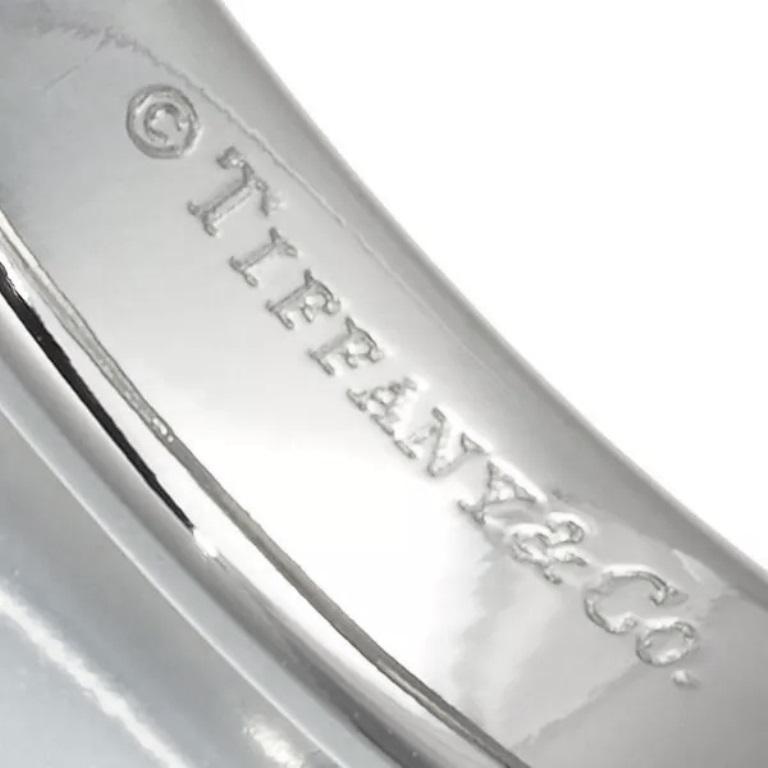 Women's or Men's TIFFANY & Co. Forever Platinum Lucida Diamond 4mm Wedding Band Ring 10.5 For Sale