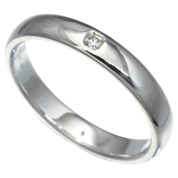 TIFFANY & Co. Forever Platinum Lucida Diamond 4mm Wedding Band Ring 10.5