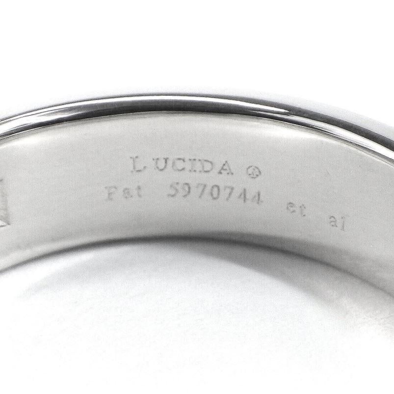 TIFFANY & Co. Forever Platinum Lucida Diamond 4mm Wedding Band Ring 4.25 en vente 1