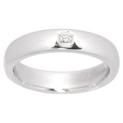 TIFFANY & Co. Forever Platinum Lucida Diamond 4mm Wedding Band Ring 4.25