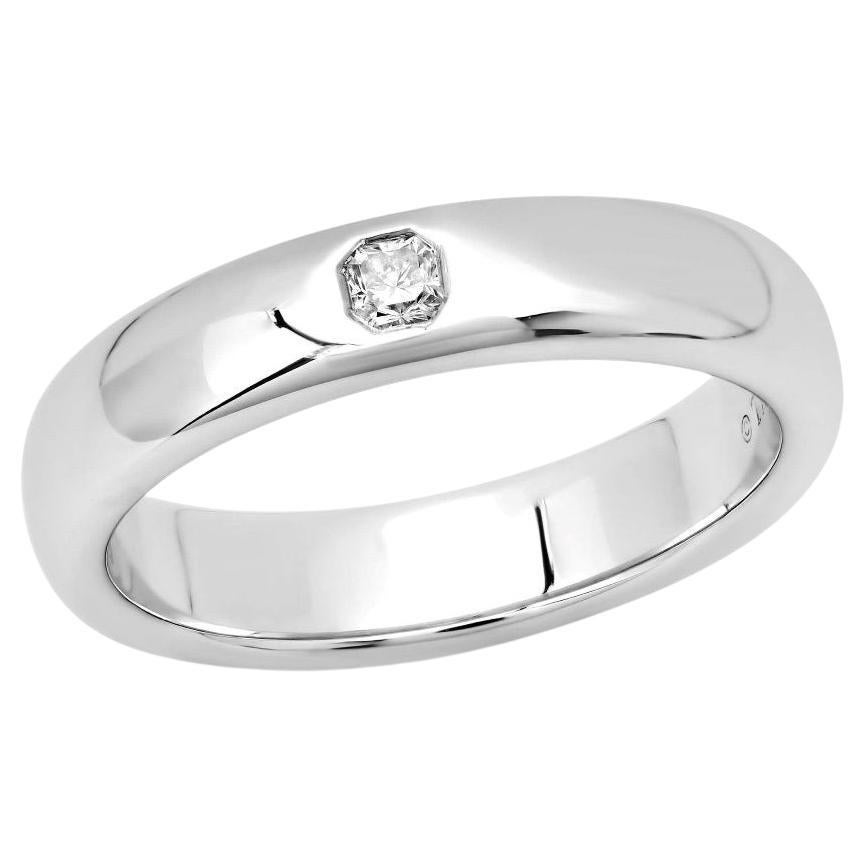TIFFANY & Co. Forever Platinum Lucida Diamond 4mm Wedding Band Ring 5