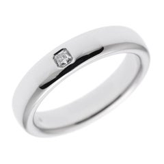 TIFFANY & Co. Forever Platinum Lucida Diamond 4mm Wedding Band Ring 8