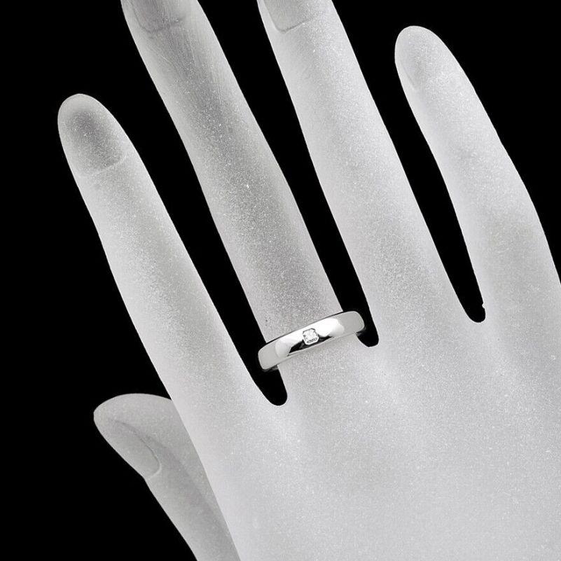 da uomo o donna TIFFANY & Co. Anello nuziale Forever Platinum Lucida Diamond 4mm 8 in vendita