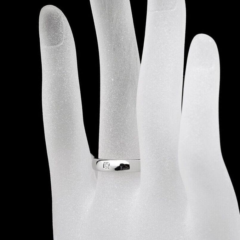 TIFFANY & Co. Anello nuziale Forever Platinum Lucida Diamond 4mm 8 in vendita 1
