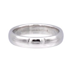Tiffany & Co. Forever Platinum Men's Wedding Band Ring 4.5mm