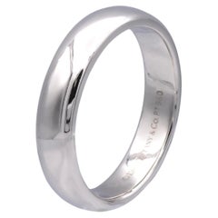 Retro Tiffany & Co. Forever Platinum Men's Wedding Band Ring 4.5mm