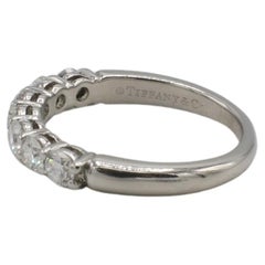 Tiffany & Co. Forever Platinum Natural Diamond Half Round Wedding Band Ring 3mm