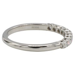 Tiffany & Co. Forever Platinum Natural Diamond Wedding Band Ring