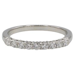Tiffany & Co. Forever Platinum Natural Diamond Wedding Band Ring 