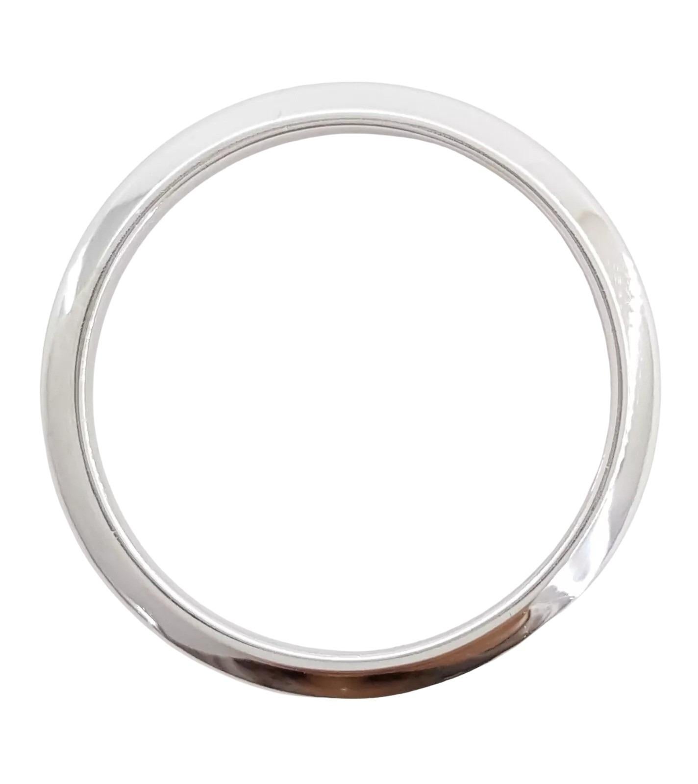 Tiffany & Co. Forever Platinum Wedding Band 2 mm size 4.5 In Excellent Condition For Sale In Chicago, IL