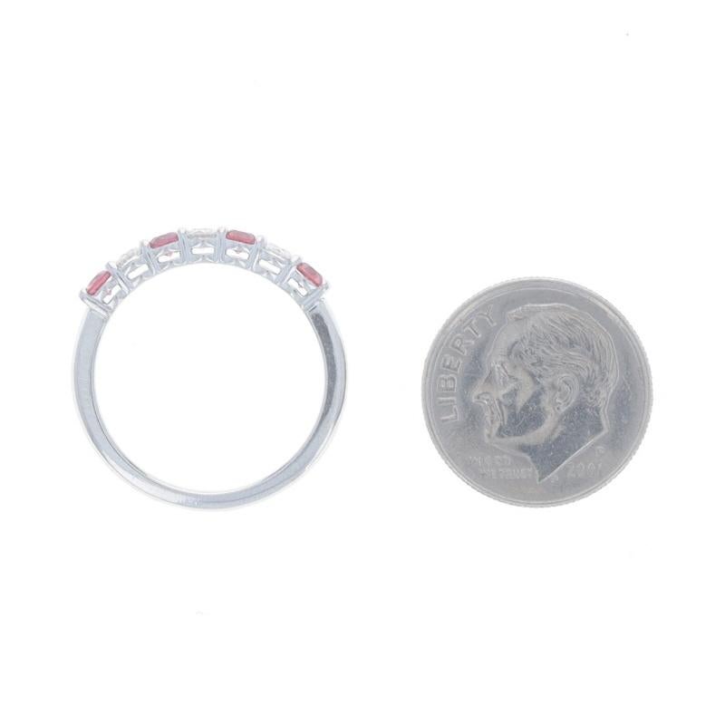 Tiffany & Co. Forever Ruby & Diamond Wedding Band - Platinum 950 Rd .64ctw Ring 1