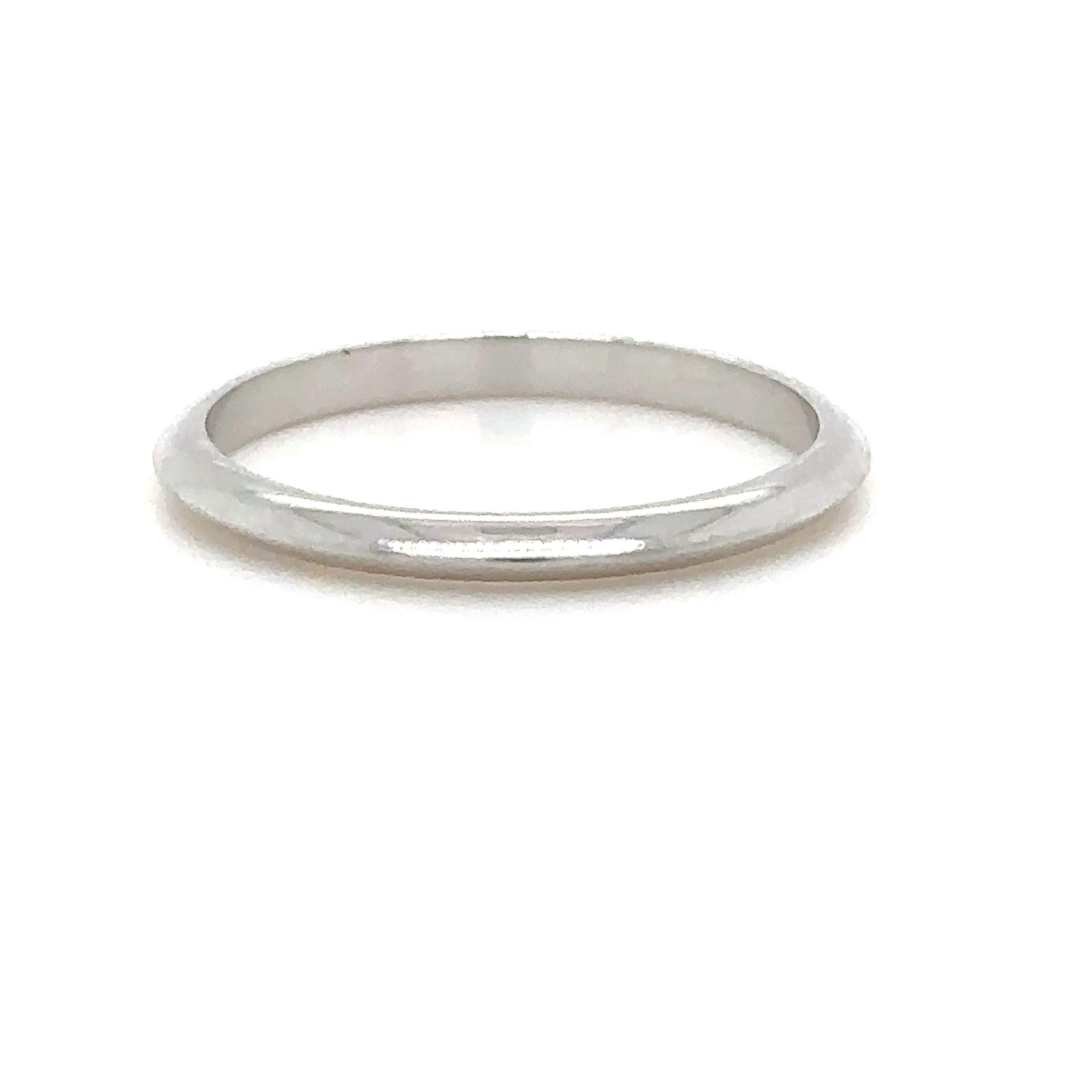 Tiffany & Co Forever Wedding Band In Excellent Condition In SYDNEY, NSW