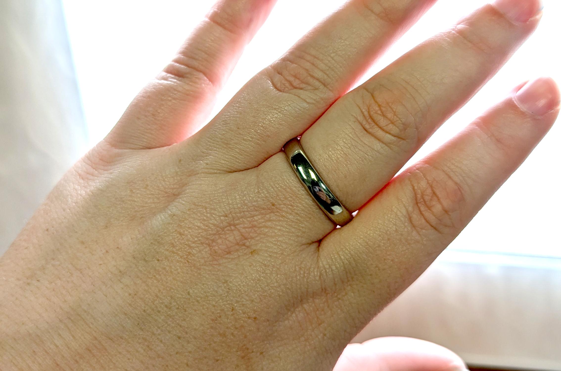 Tiffany & Co Forever Wedding Band Ring Mens 4.5mm Platinum MSRP 2, 500 For Sale 1
