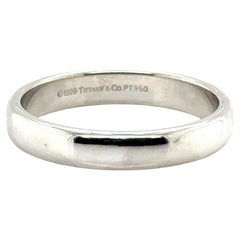 Tiffany & Co Alianza de boda para siempre para hombre 4,5 mm Platino PVPR 2.500