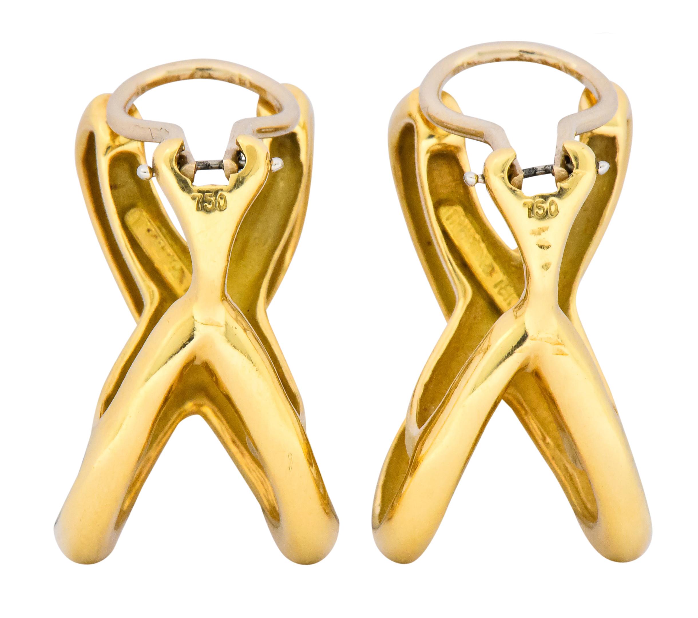 Tiffany & Co. Forever X 18 Karat Gold Ear-Clip Earrings 1