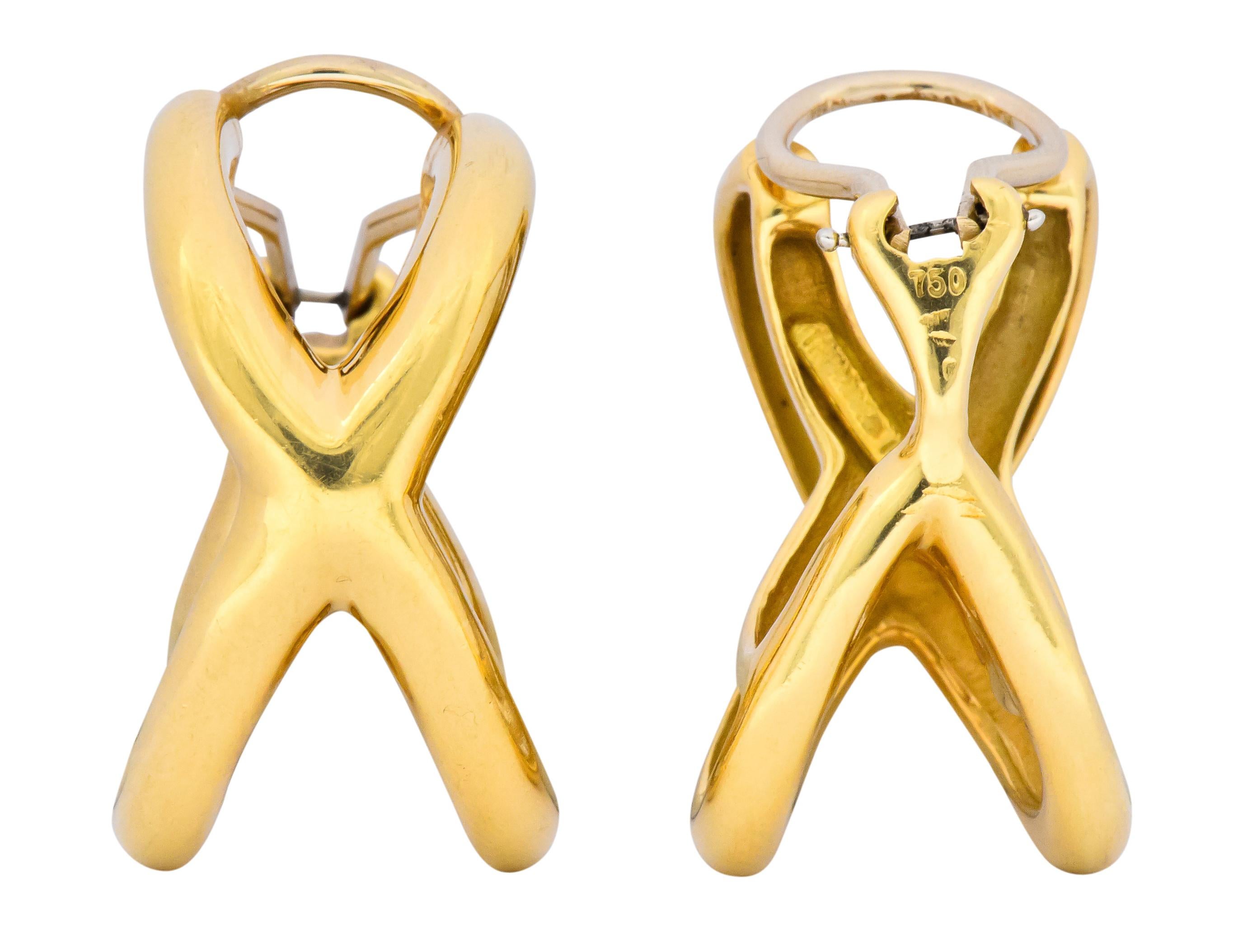 Tiffany & Co. Forever X 18 Karat Gold Ear-Clip Earrings 2