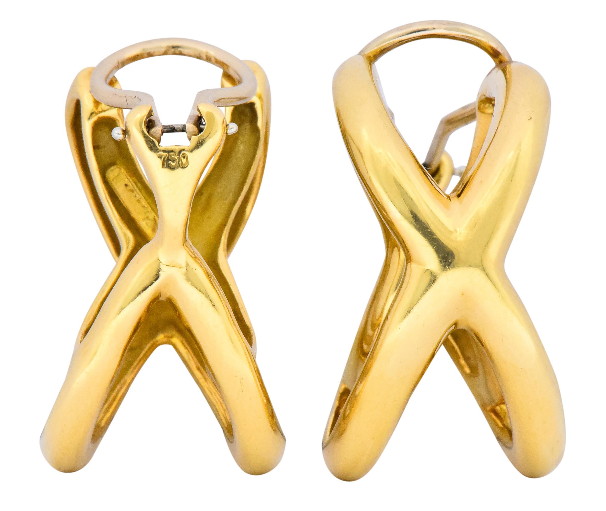 Tiffany & Co. Forever X 18 Karat Gold Ear-Clip Earrings 3