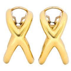 Tiffany & Co. Forever X 18 Karat Gold Ear-Clip Earrings