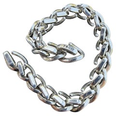 Tiffany & Co. Forge Bracelet Medium Bracelet Mens Sterling Silver 52.7g 8" 1975