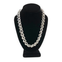 Tiffany & Co. Forge Graduated Large Link Sterling Silver Necklace — 22"