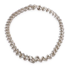 Tiffany & Co. Collar de plata de ley «Forge Medium Link» de 18"