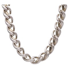 Tiffany & Co. Collar de plata de ley «Forge Medium Link» de 18"