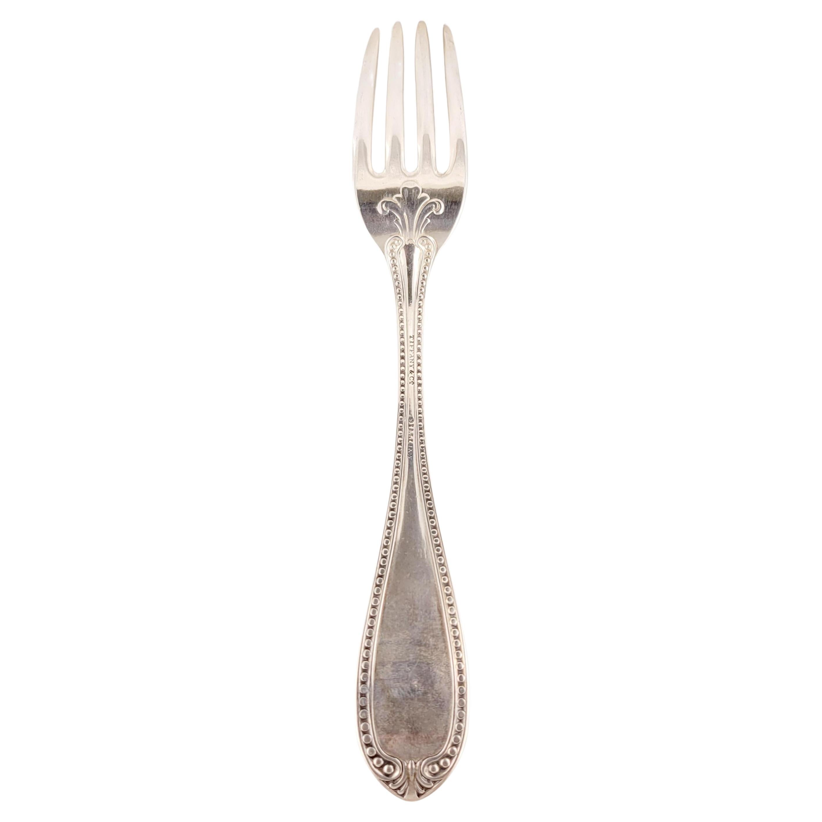 Brand Tiffany& co
Style: Fork  
Material Sterling Silver 925
Fork Length:7.5'' long 
Weight:65.7gr
Condition: Excellent