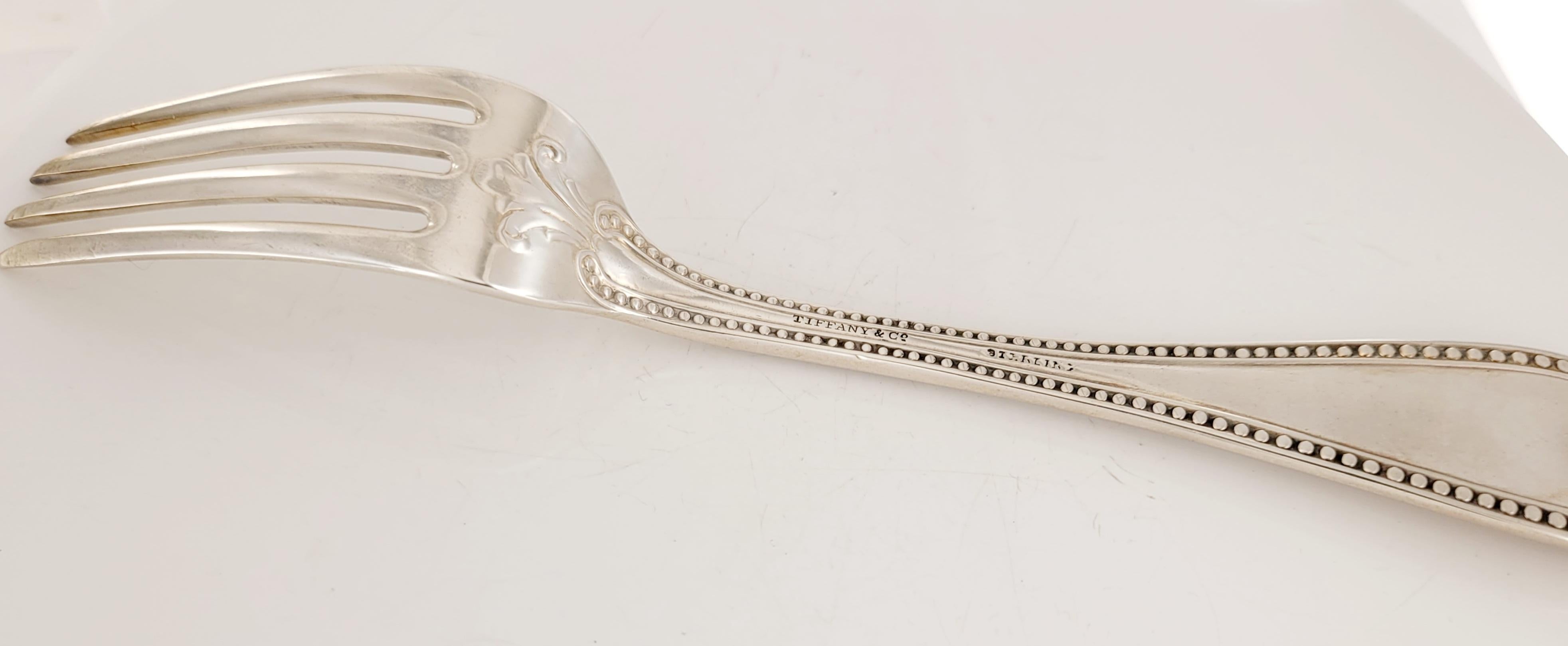 Women's or Men's Tiffany& co Fork in Sterling Silver 925 For Sale