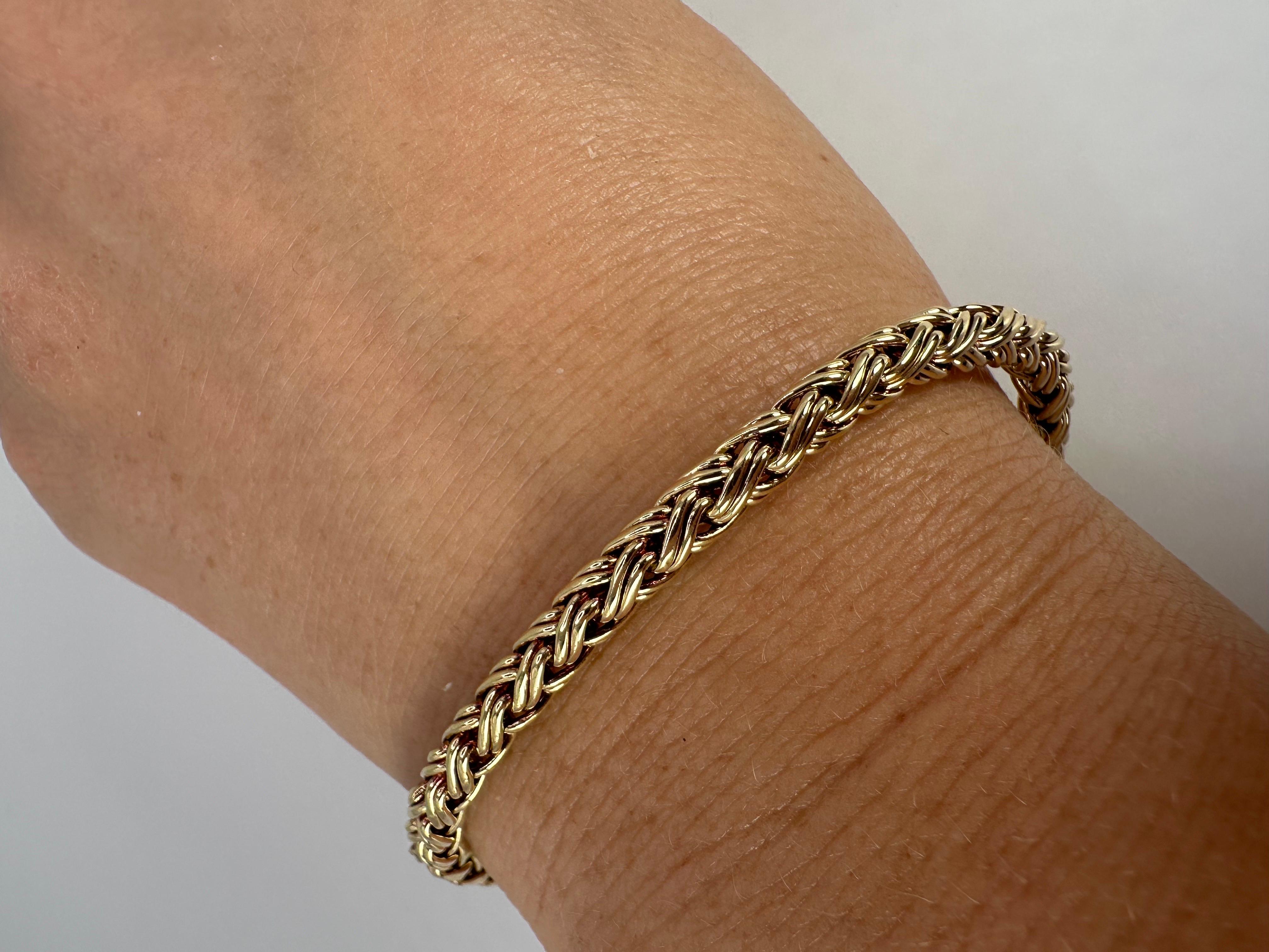 Tiffany & Co. Armband im Foxtail-Stil 18KT Gold 7