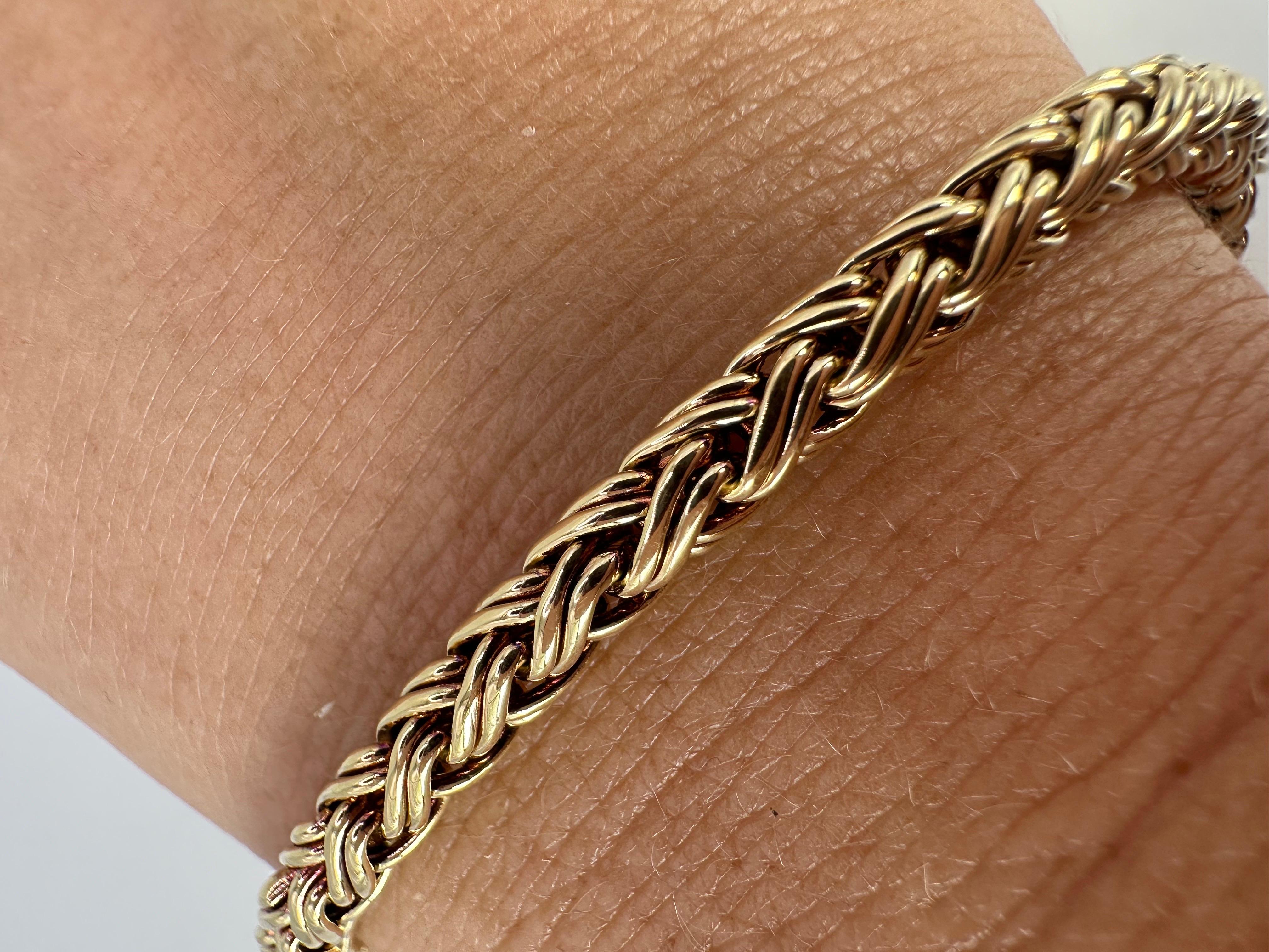 Tiffany & Co. Armband im Foxtail-Stil 18KT Gold 7