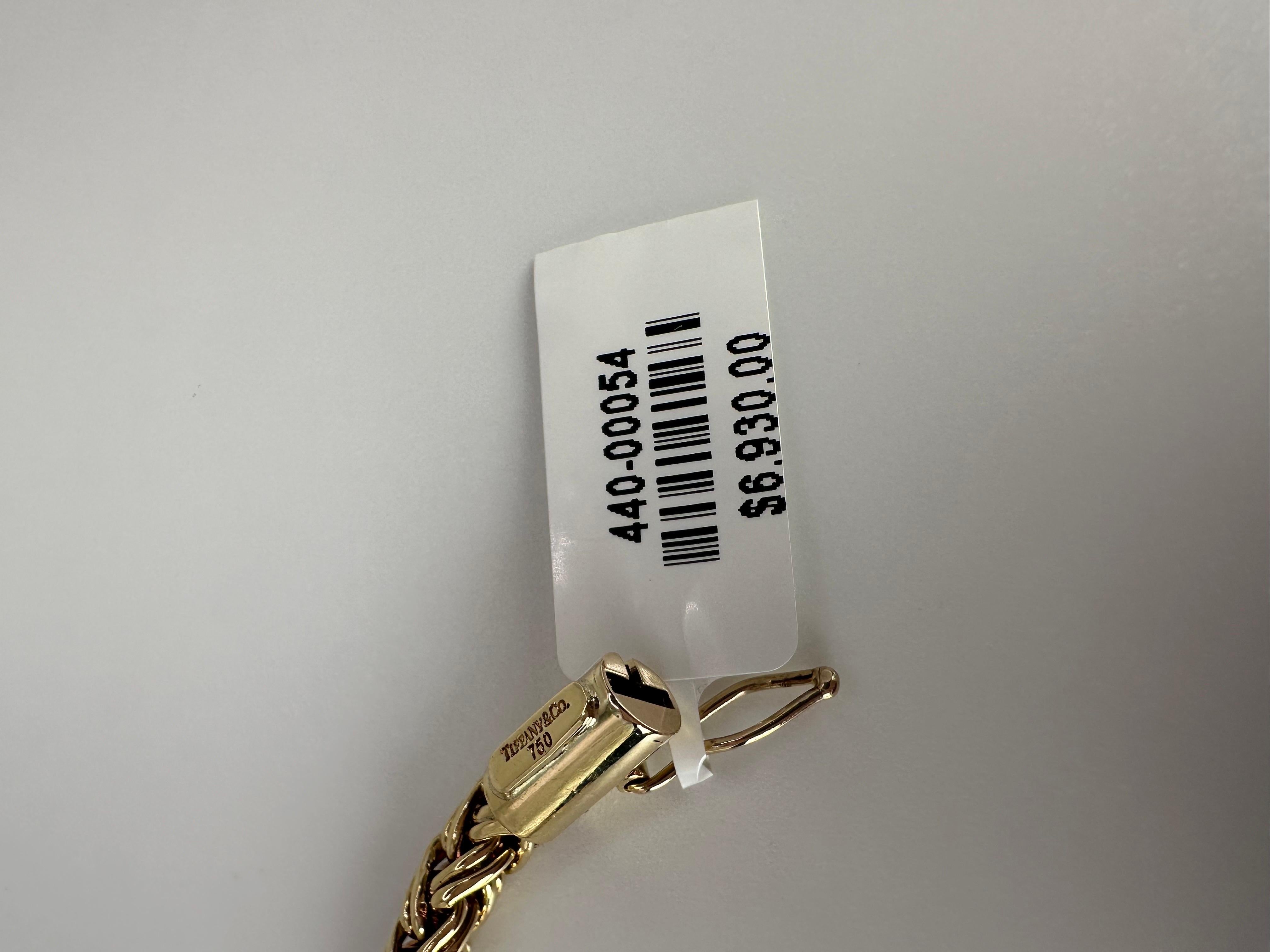 Tiffany & Co. Armband im Foxtail-Stil 18KT Gold 7
