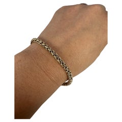 Tiffany & Co. Armband im Foxtail-Stil 18KT Gold 7"