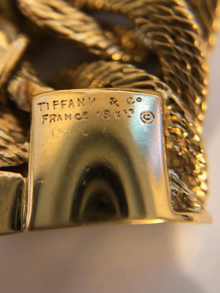Tiffany and Co. France 1960's Gold Link Bracelet at 1stDibs