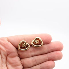 TIFFANY & CO. France By Paloma Picasso Clips-On Earrings In 18Kt Yellow Gold