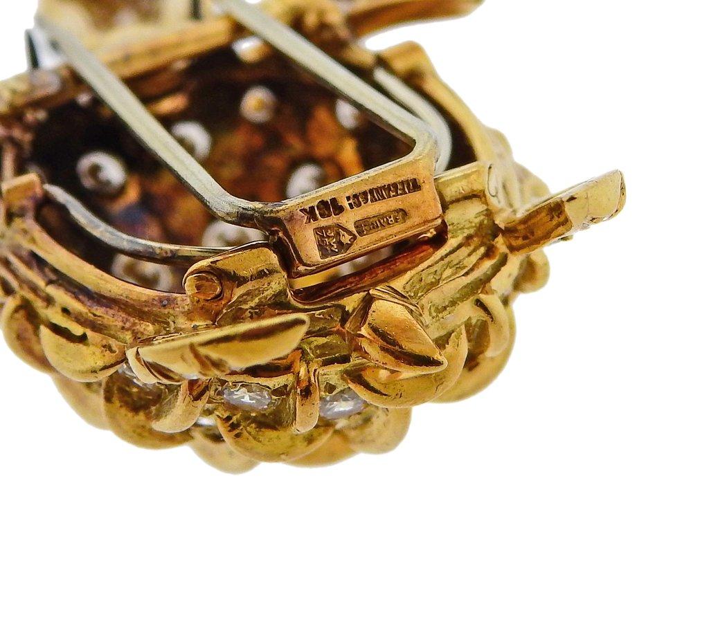 Women's Tiffany & Co. France Diamond Emerald Gold Turtle Brooch Pin For Sale