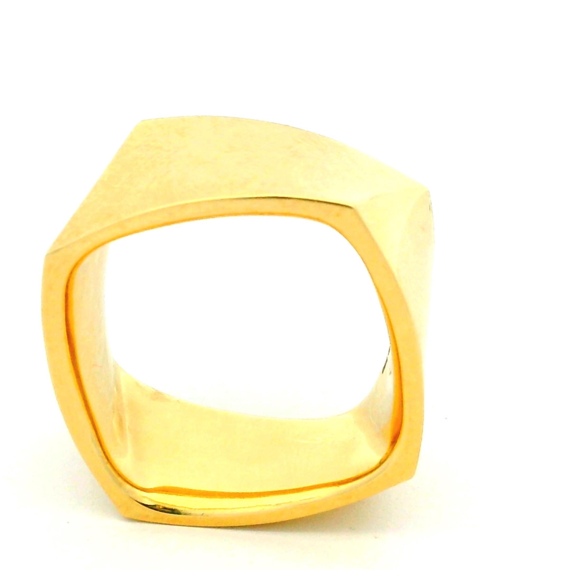 Tiffany & Co. Bague compensée sculpturale en or 18 carats de Frank Gehry, taille 8,5 en vente 1