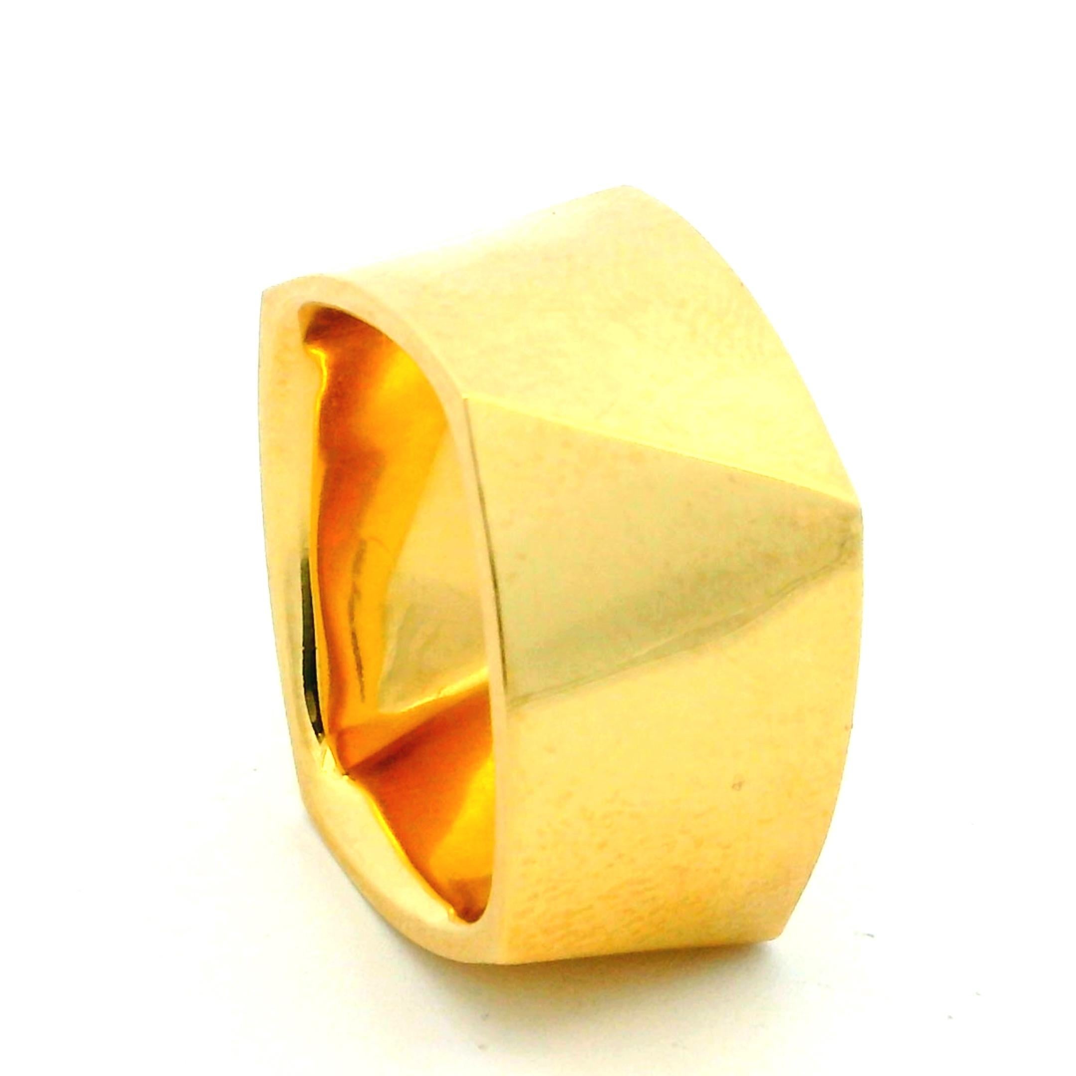 Tiffany & Co. Bague compensée sculpturale en or 18 carats de Frank Gehry, taille 8,5 en vente 3