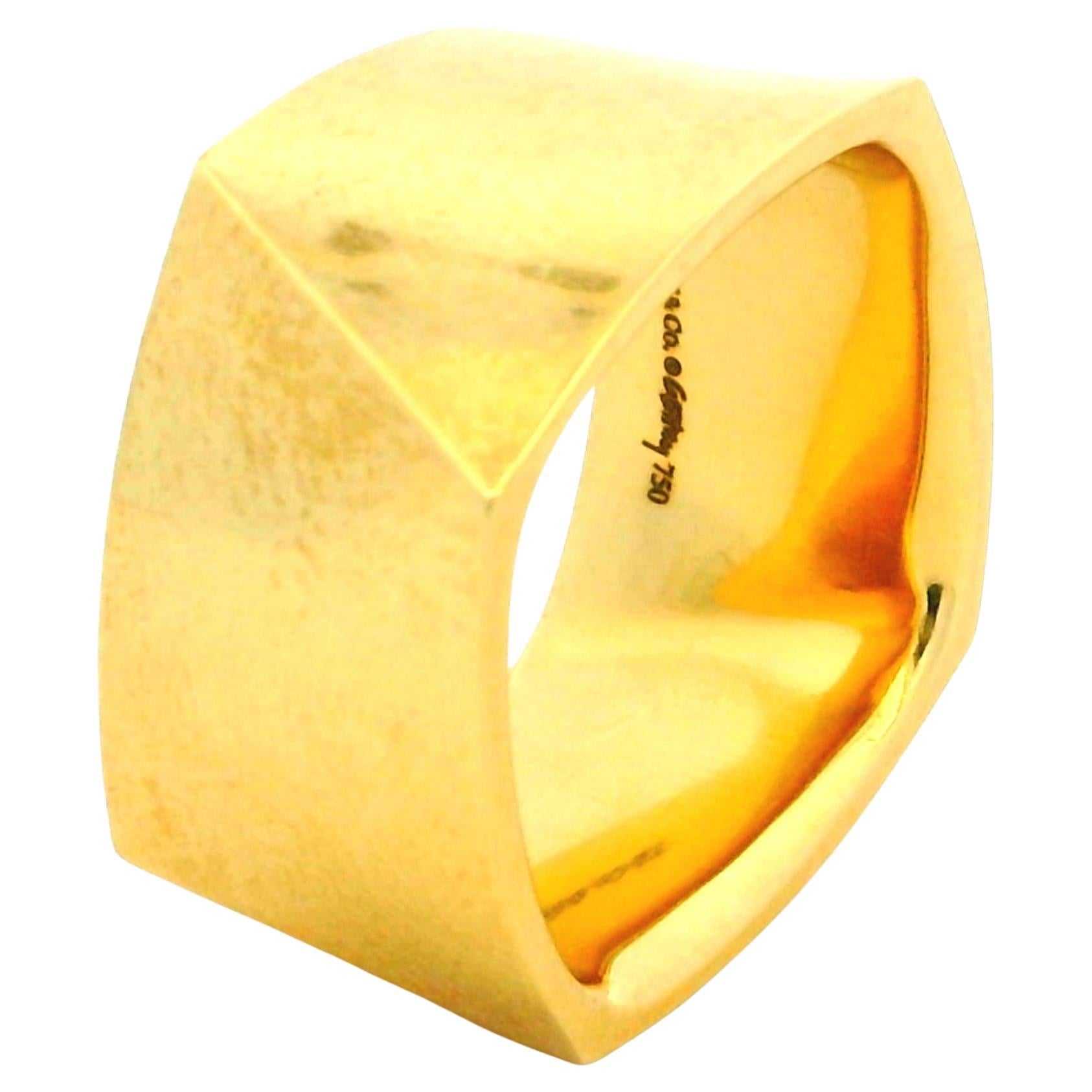 Tiffany & Co. Bague compensée sculpturale en or 18 carats de Frank Gehry, taille 8,5