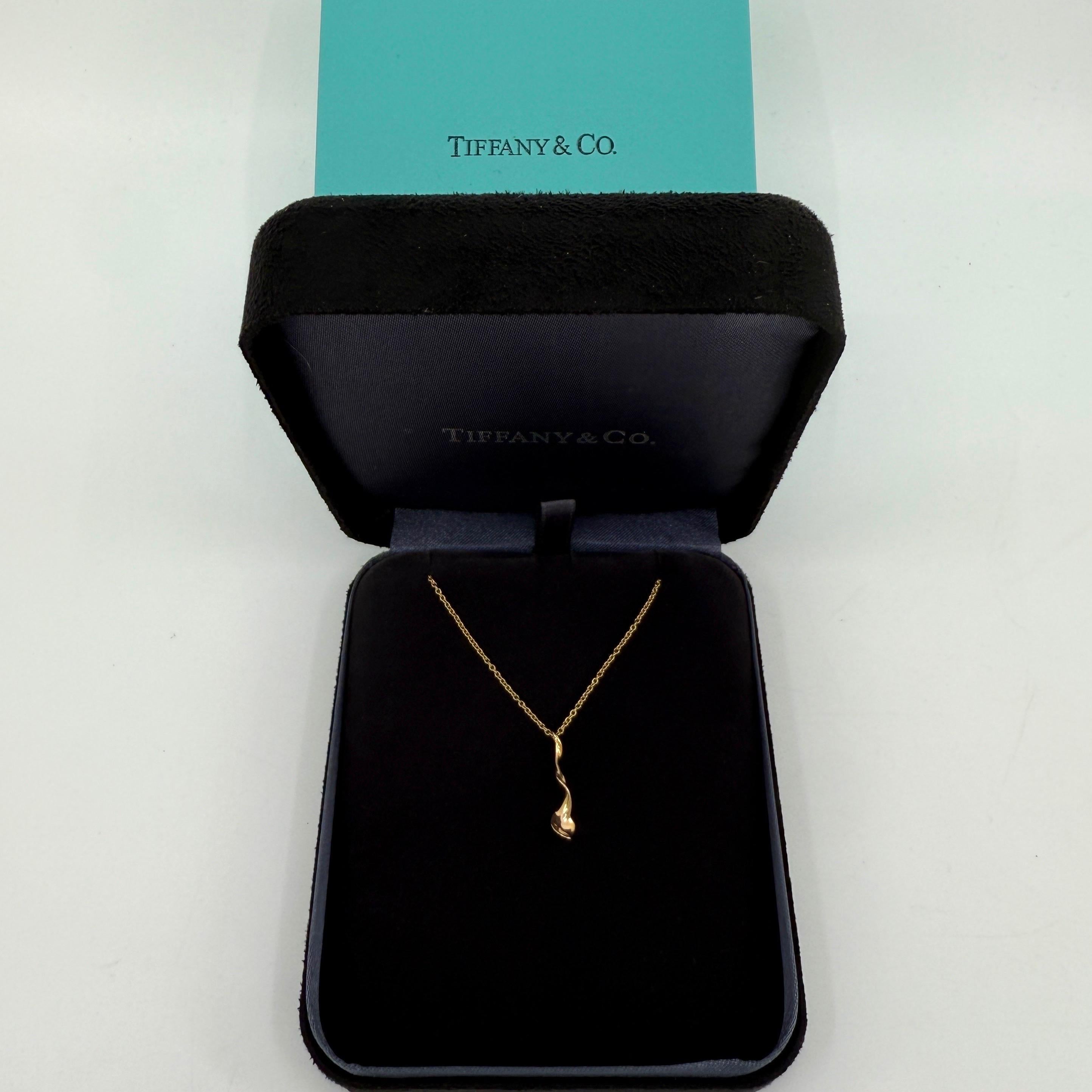 Frank Gehry, collier pendentif en or jaune 18 carats orchidée torsadée en vente 4