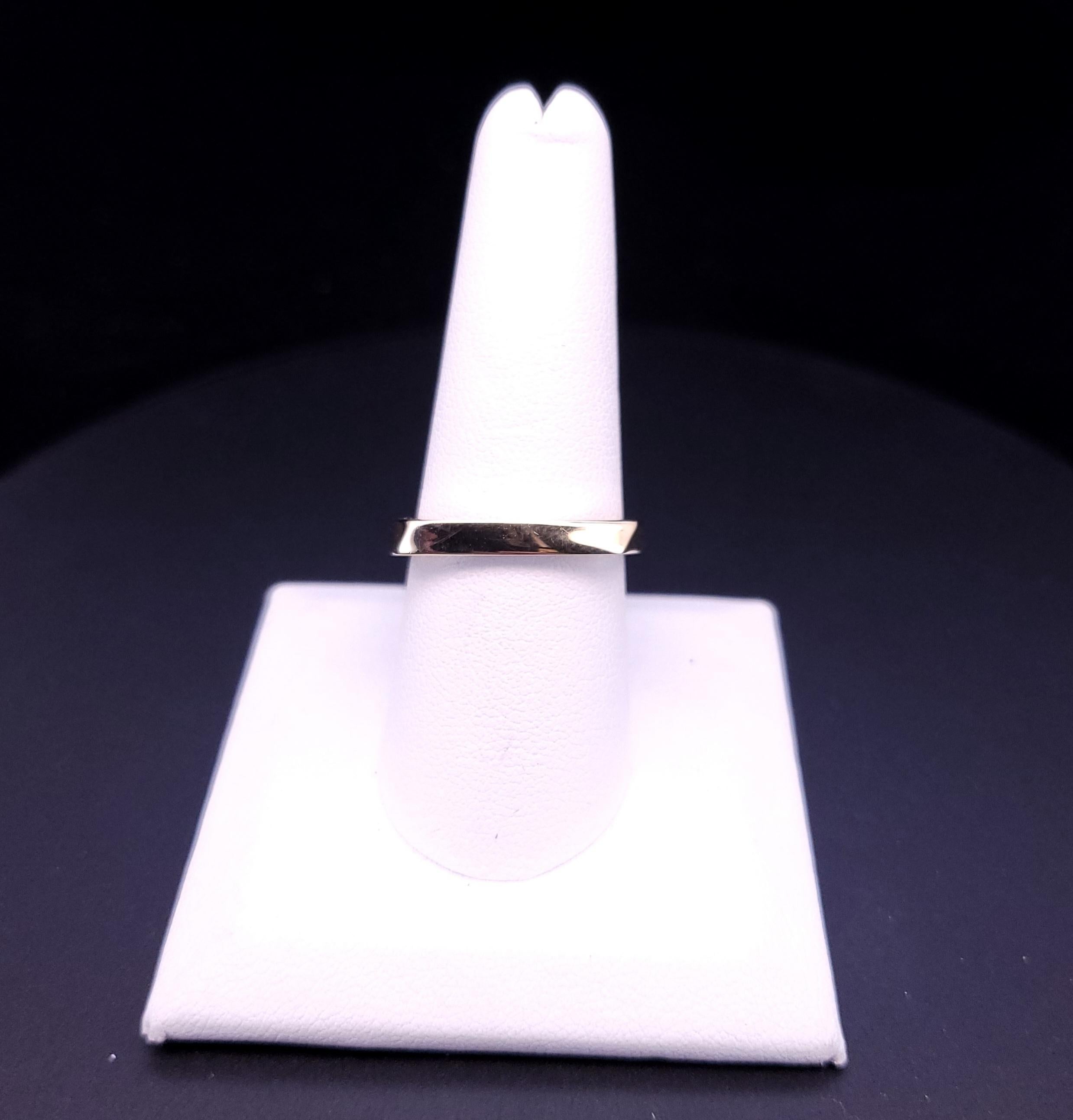 Tiffany & Co  Frank Gehry, bague carrée en or jaune 18 carats, taille 8,75 en vente 3