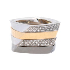 TIFFANY & CO. FRANK GEHRY Estate Torque Square Ring Set