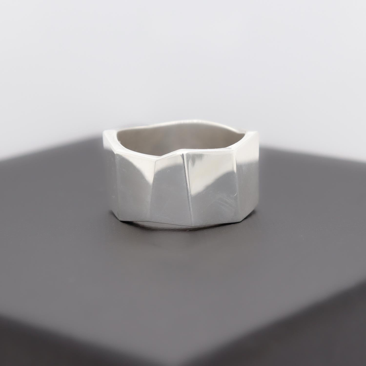 Tiffany & Co. Frank Gehry gefalteter Sterlingsilber-Ring 11