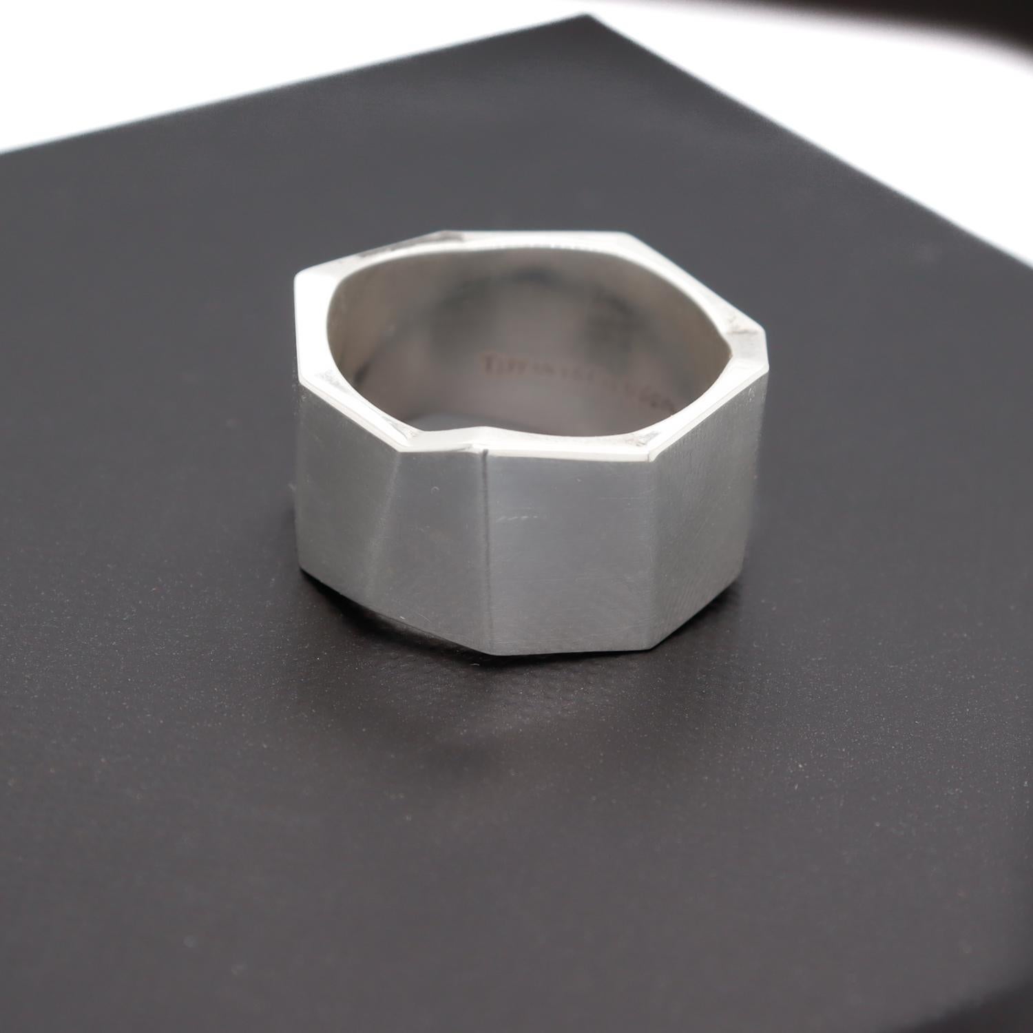 Tiffany & Co. Frank Gehry gefalteter Sterlingsilber-Ring 12