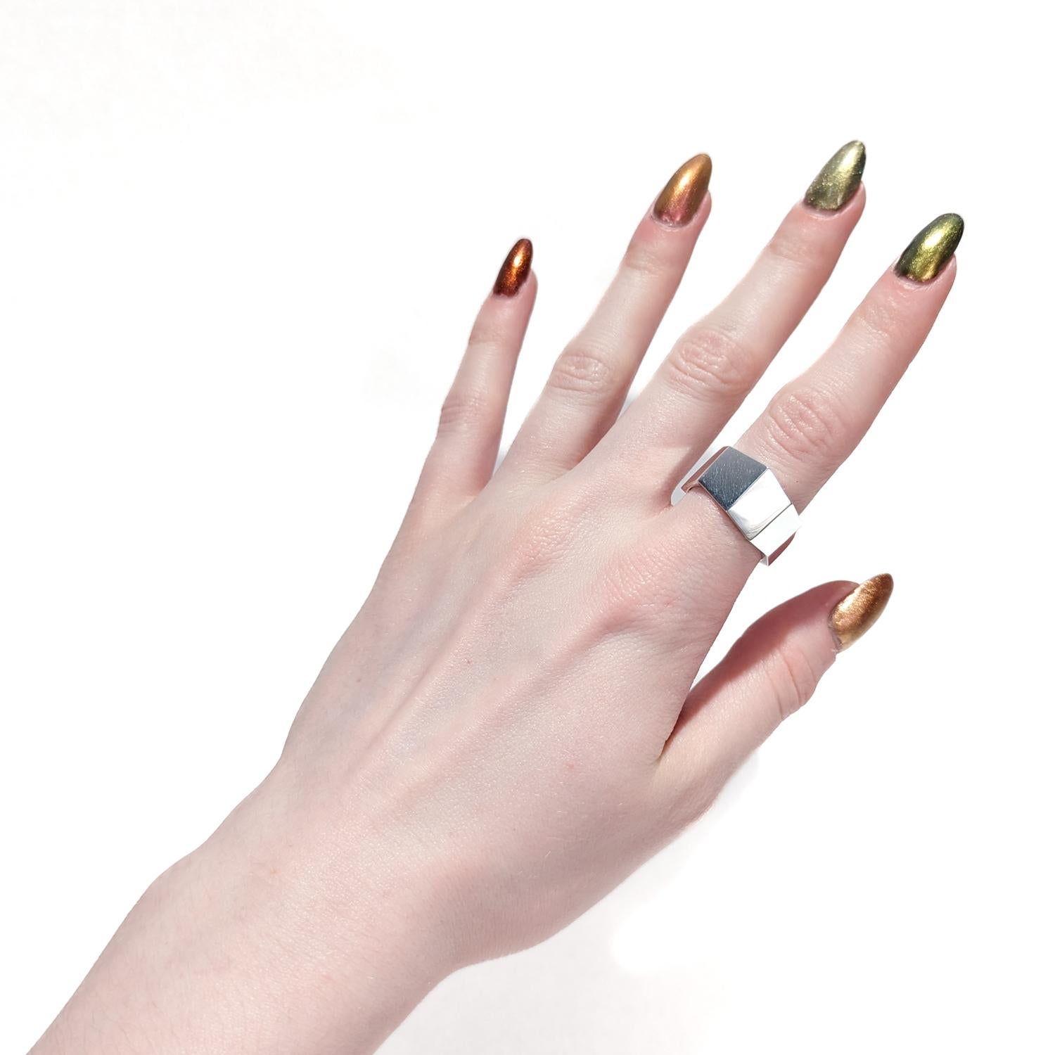 Tiffany & Co. Frank Gehry gefalteter Sterlingsilber-Ring (Moderne)
