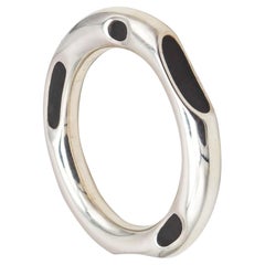 TIFFANY & CO. Frank Gehry Geometric Bangle Bracelet In .925 Sterling Silver