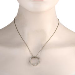 Tiffany & Co. Frank Gehry Platinum 0.60ct Diamond Torque Necklace