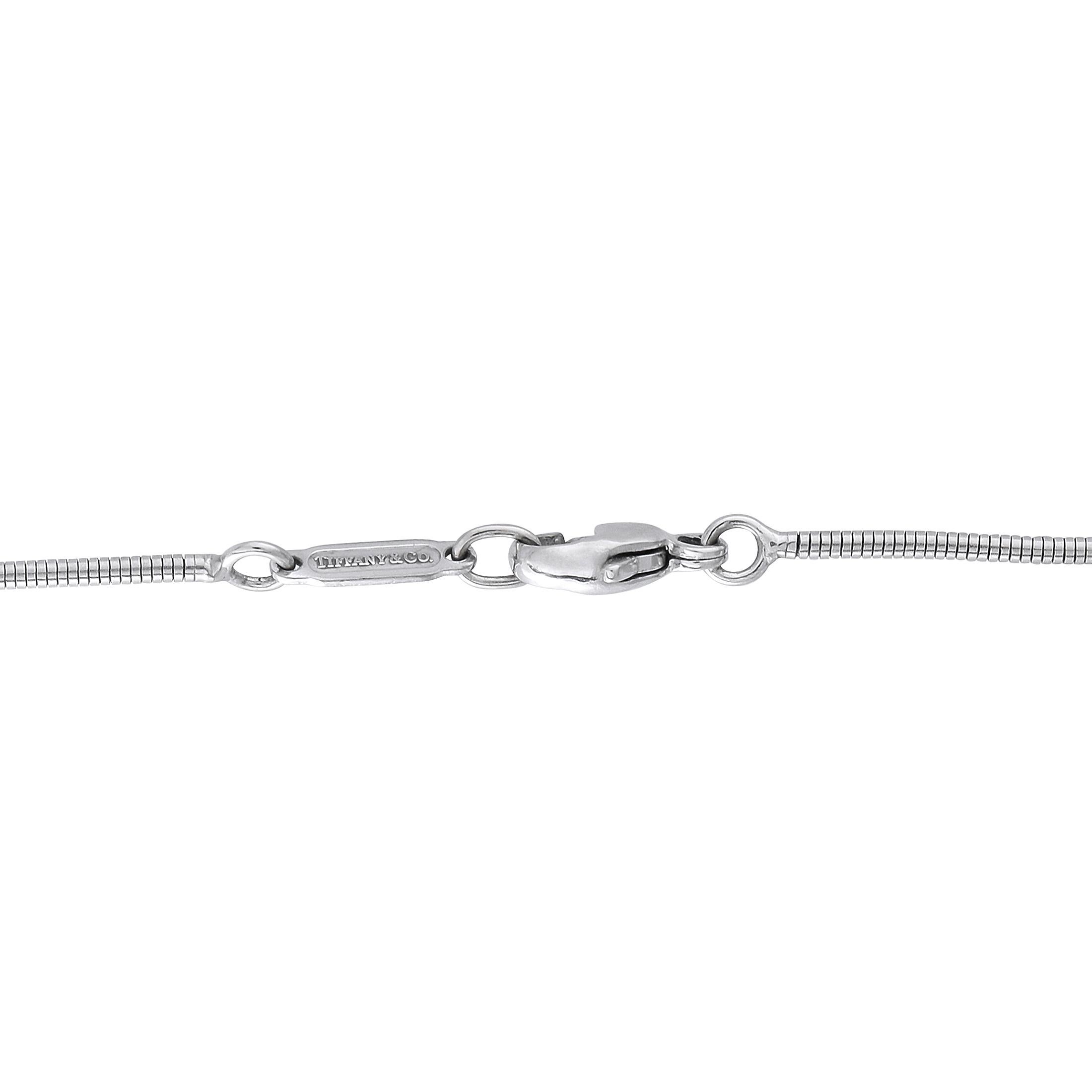 Round Cut Tiffany & Co. Frank Gehry Platinum 0.60ct Diamond Torque Necklace For Sale