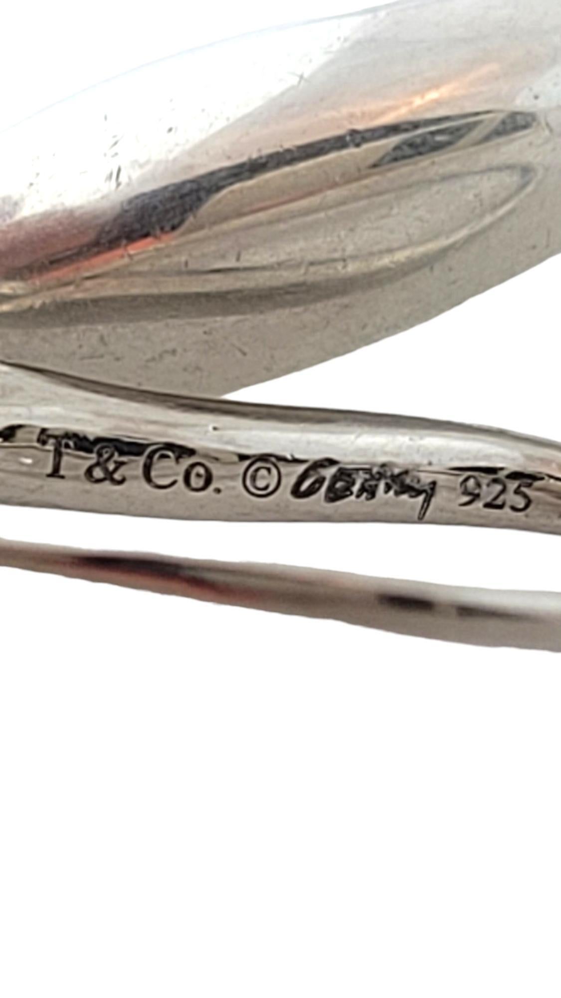 Tiffany & Co. Frank Gehry Sterling Silver Fish Hook Drop Earrings #17816 1